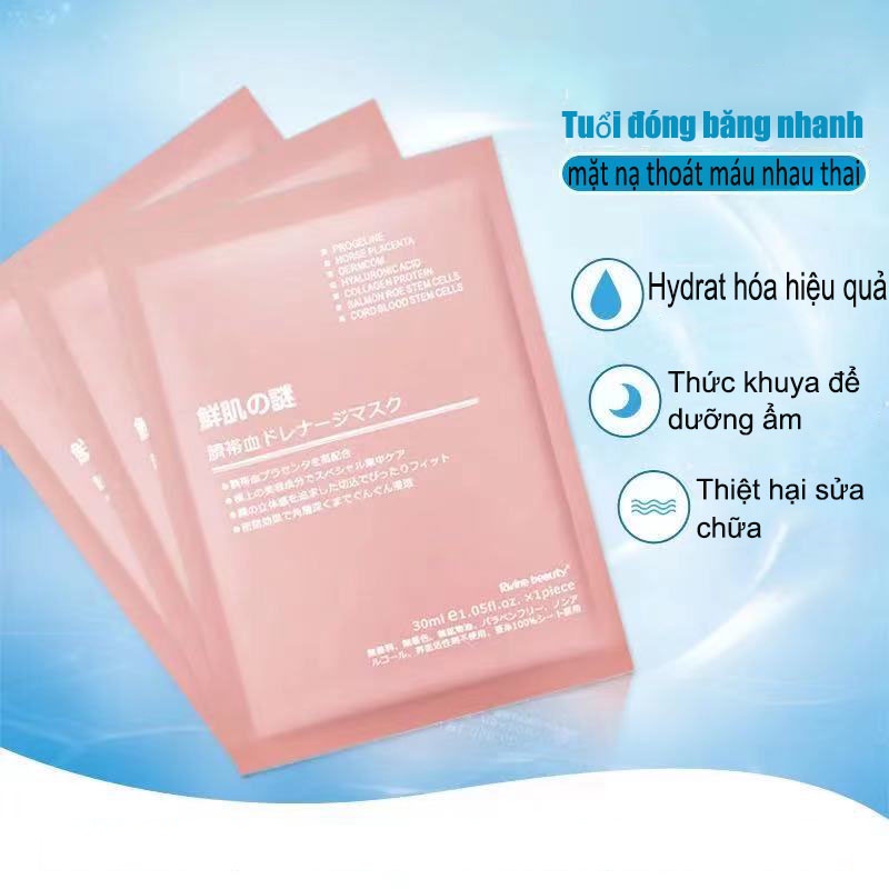 【Miễn phí vận chuyển】Mặt Nạ Tế Bào Gốc Nhau Thai Cừu Nhật Bản Cấp nước và làm mịn da tức thì | BigBuy360 - bigbuy360.vn
