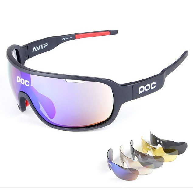 POC Polarized Riding Glasses  Goggles  with 5 Lenses