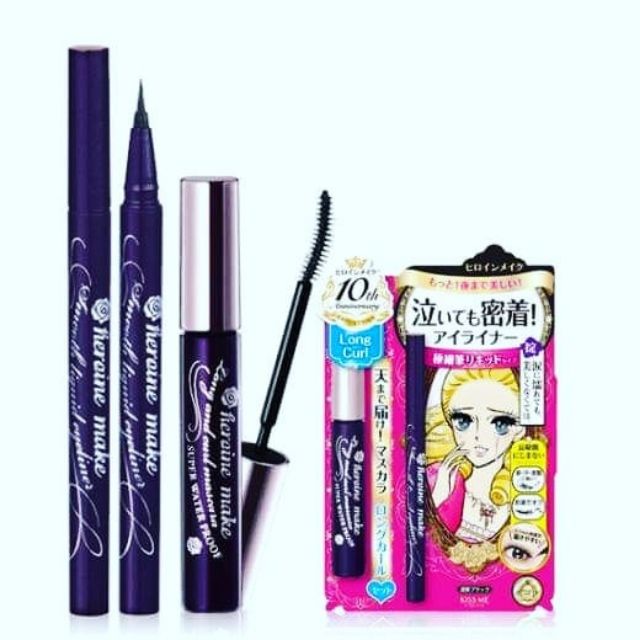 Set Kẻ mắt kèm Mascara Kiss me Nhật Bản