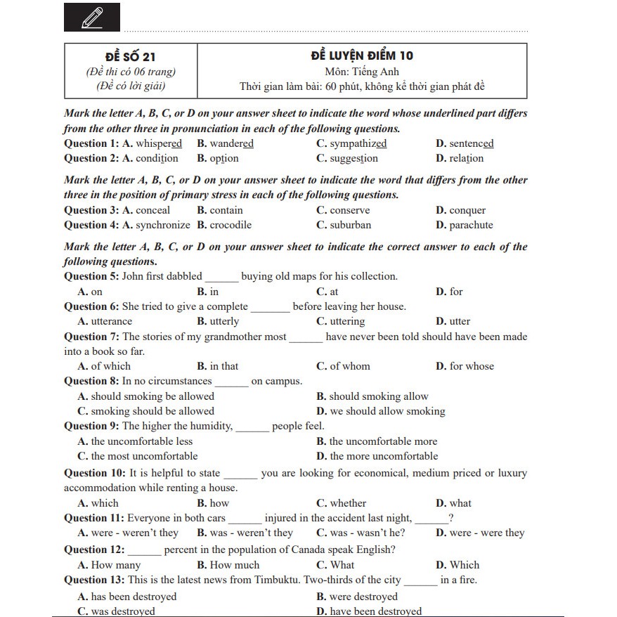 Sách - CC Thần tốc luyện đề 2021 môn Tiếng Anh | BigBuy360 - bigbuy360.vn