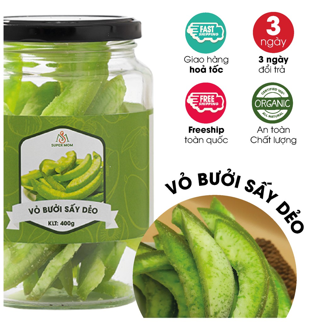 VỎ BƯỞI DA XANH SẤY DẺO ăn vặt healthy cho người ăn kiêng ăn chay mẹ bầu giúp giảm mỡ kiểm soát cholesterol