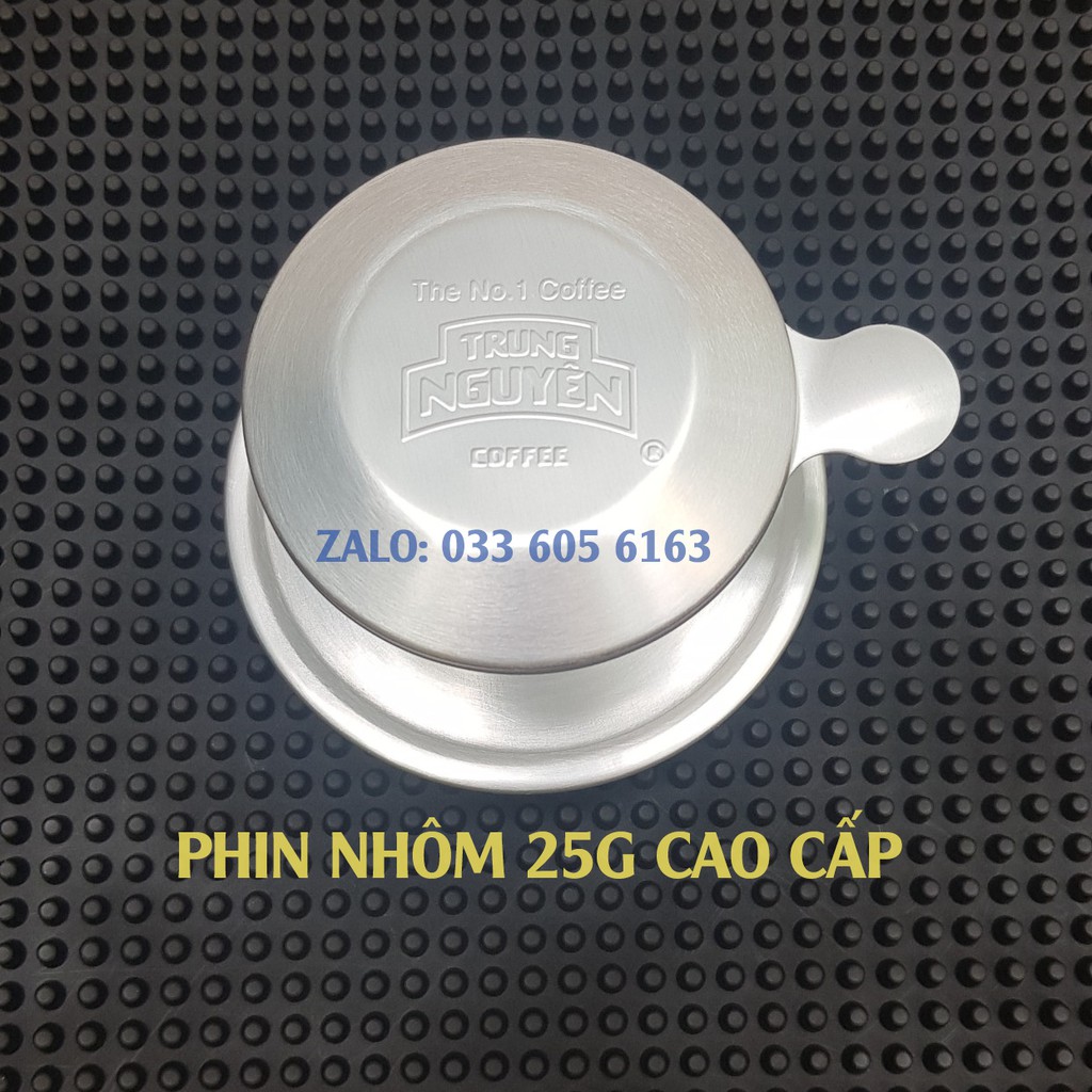 Phin pha cà phê nhôm 25g cao cấp Trung Nguyên - Phin cafe nhôm mẫu thường 25g in logo Trung Nguyên - Dụng cụ pha chế TV