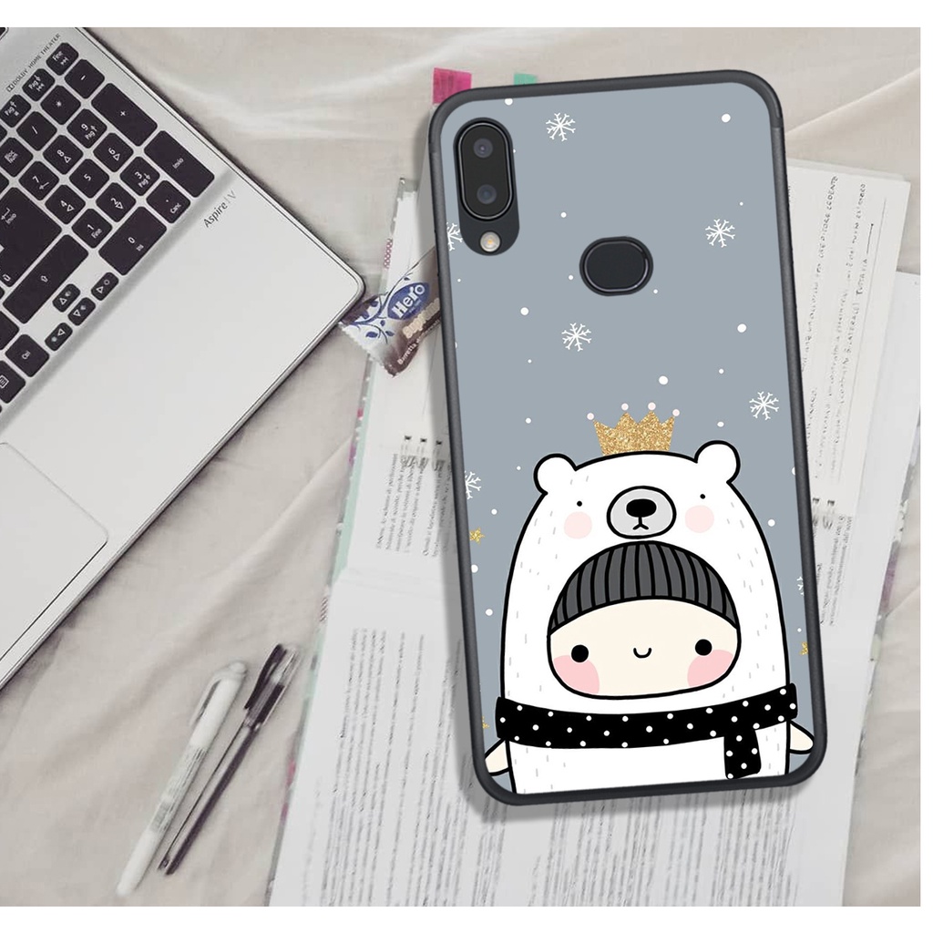 Ốp Lưng SamSung A10S/A11/A20/A30 . In Hình Gấu Bắc Cực Cute.