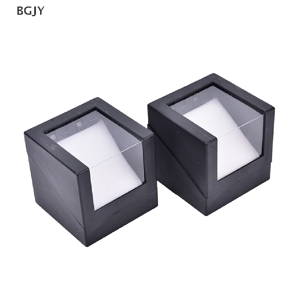 BGJY 1pc wrist watch box 78*78mm plastic earring display storage holder jewelry case NEW