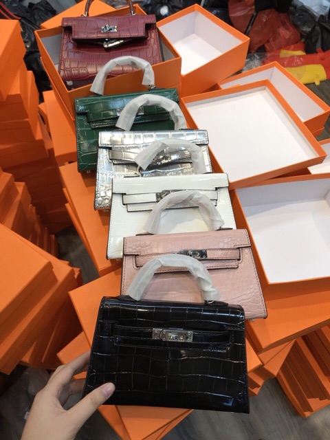 Túi Hm da cá sấu Super ảnh thật fullbox