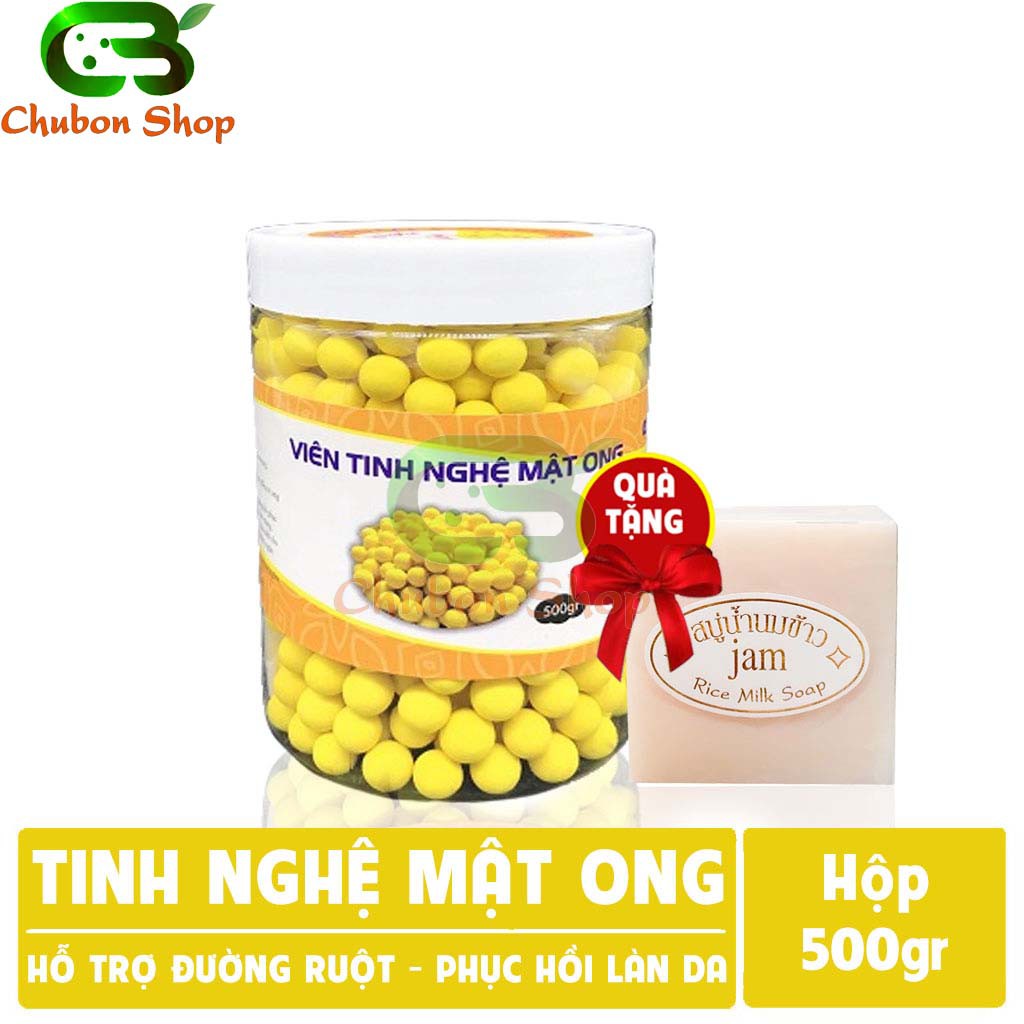 Viên Tinh Bột Nghệ Mật Ong - Hộp 500g