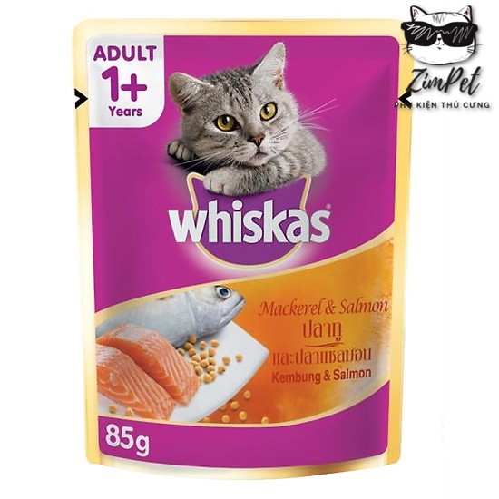 [COMBO] 24 gói pate Mèo Whiskat 85g