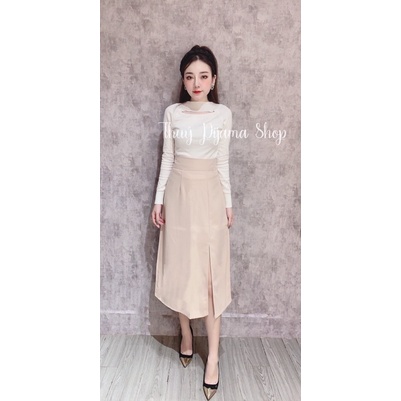 Chân váy dài - chân váy midi dài xẻ tà cạp cao dễ dàng mix đồ ( ảnh thật + video) | BigBuy360 - bigbuy360.vn