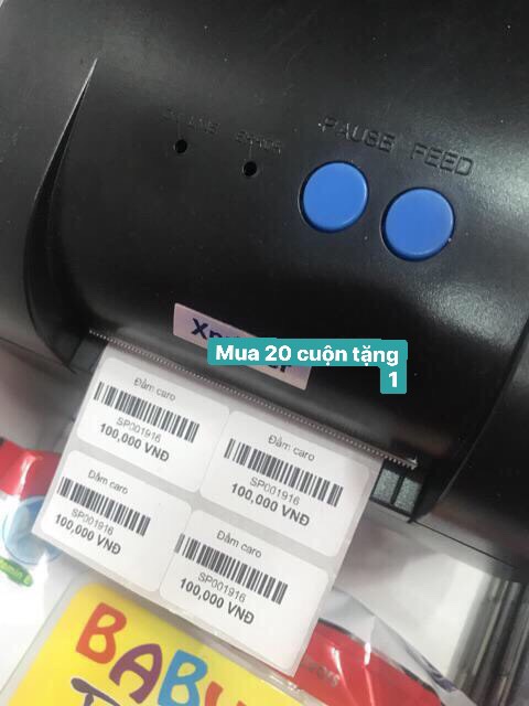 Máy in tem mã vạch kết hợp in hoá đơn đa năng