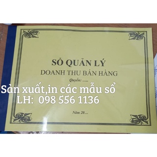 Sổ quản lý Doanh Thu bán hàng cho shop