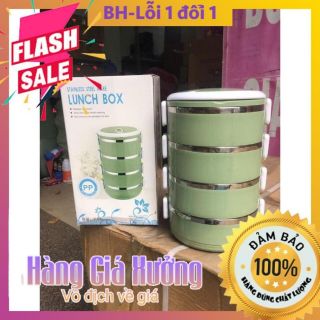 Cặp lồng lúa mạch 4 tầng 2000ml
