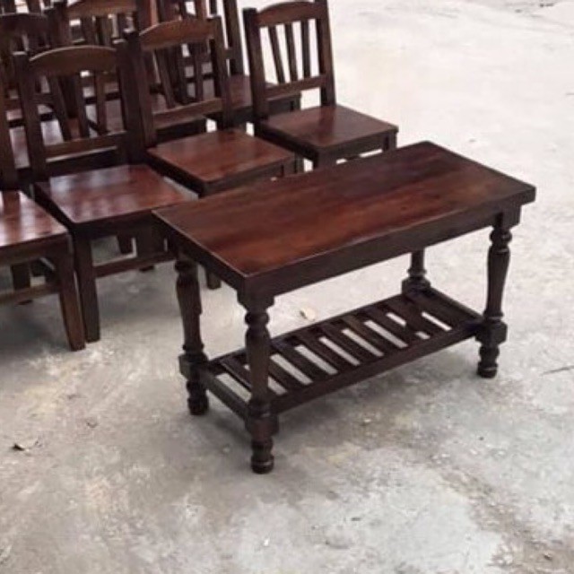 Bàn gỗ chữ nhật chân tiện quán cà phê, nhà hàng, bàn ghế decor sản xuất theo yêu cầu, giá chỉ bán số lượng