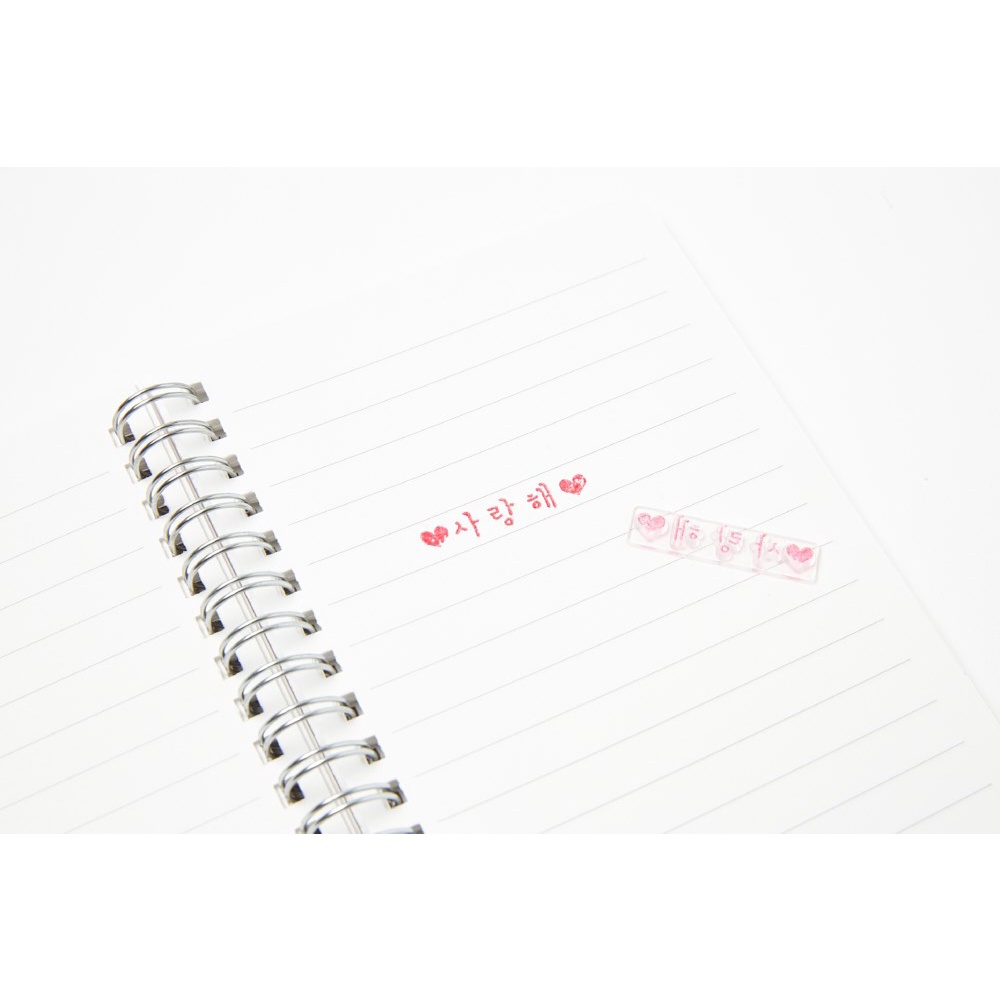 Tem Dán Sticker Stamp ARTBOX Hàn Quốc Họa Tiết Trái Tim Trang Trí Cho Sổ Tay