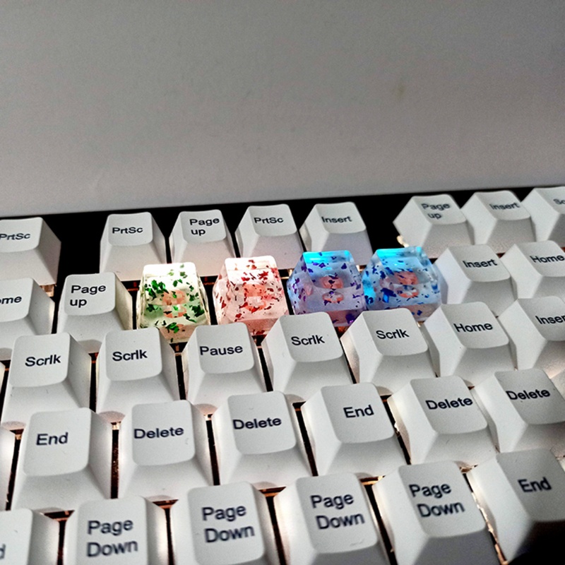 Nút Bàn Phím Cơ 1 Nút Trong Suốt In Hình btsg Đính Kim Sa Lấp Lánh