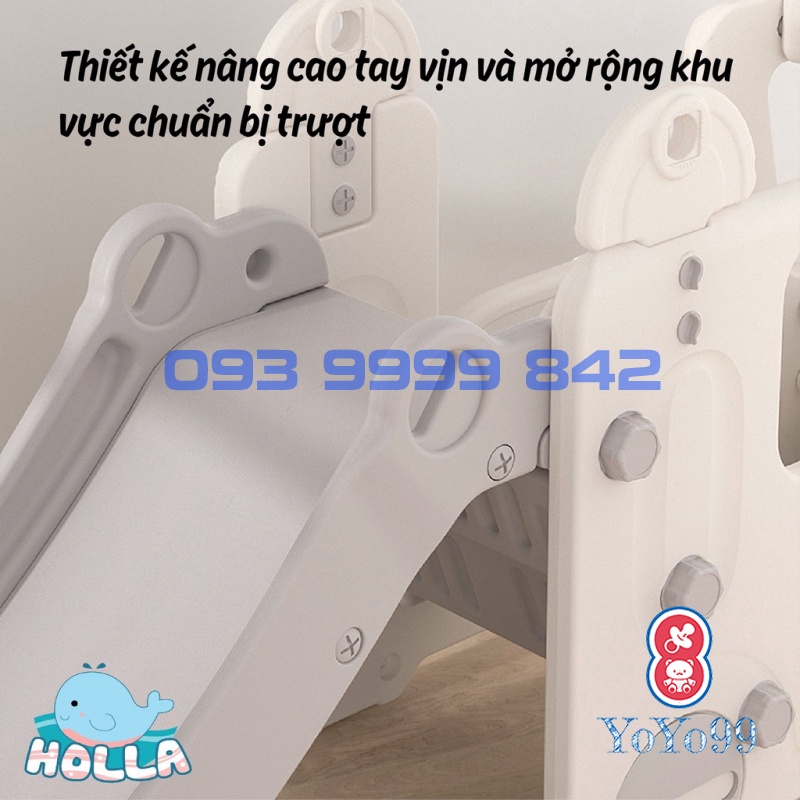 Cầu trượt Ô TÔ BUS Holla cho bé