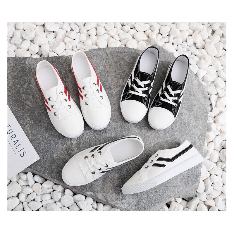 Giày nữ | giày lười vải nữ kiểu dáng thể thao đơn giản, mạnh mẽ | slip on G975DT | BigBuy360 - bigbuy360.vn