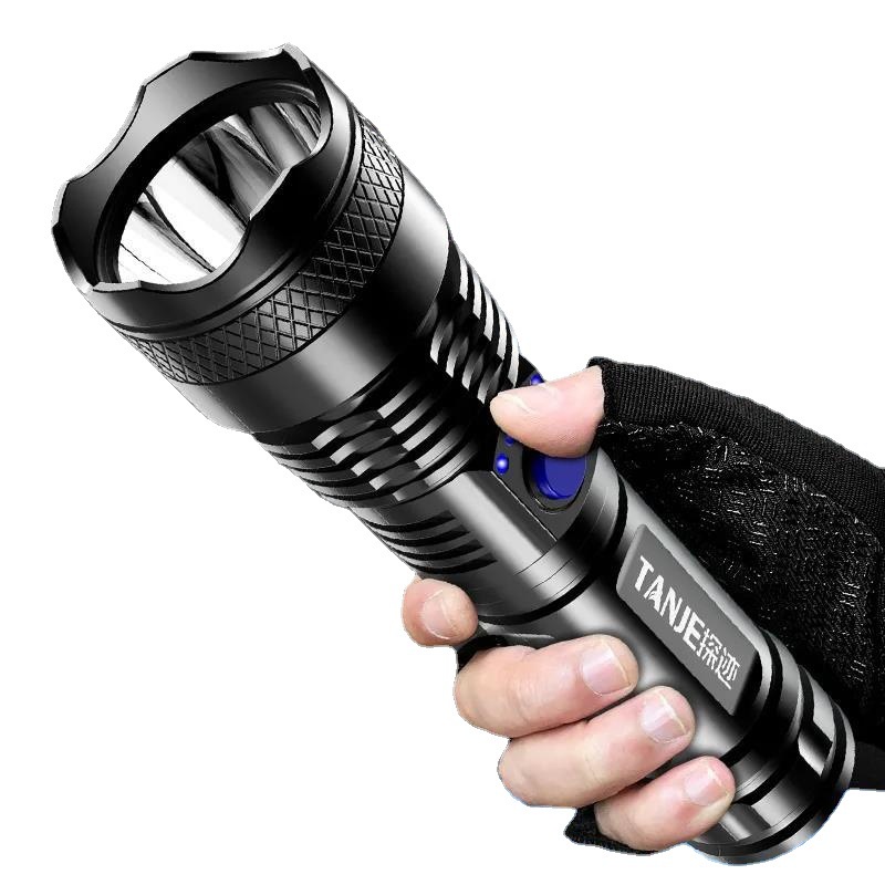 Đèn pin LED sạc USB không thấm nước IPX6 tiện lợi