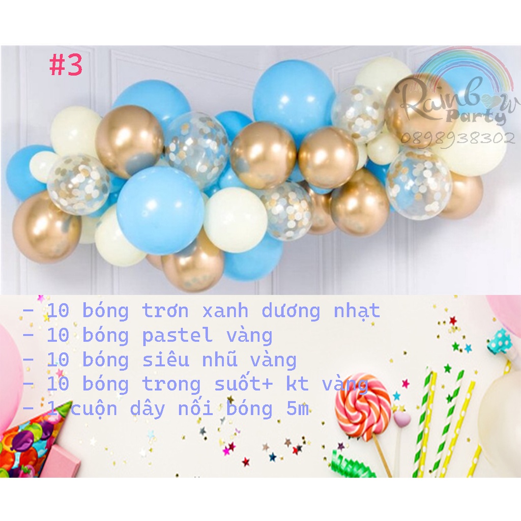 Set dây bong bóng trang trí sinh nhật tiện lợi