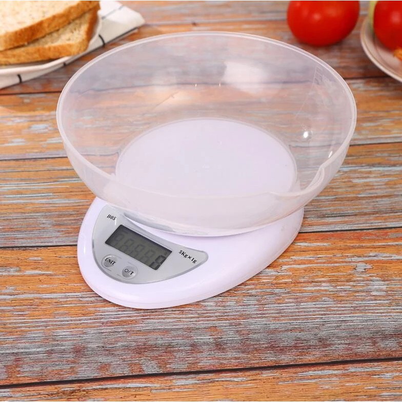 Cân Tiểu Ly Nhà Bếp Điện Tử 5kg Mini Electronic Kitchen Scale, Cân Thực Phẩm, Gia Vị, Làm Bánh...