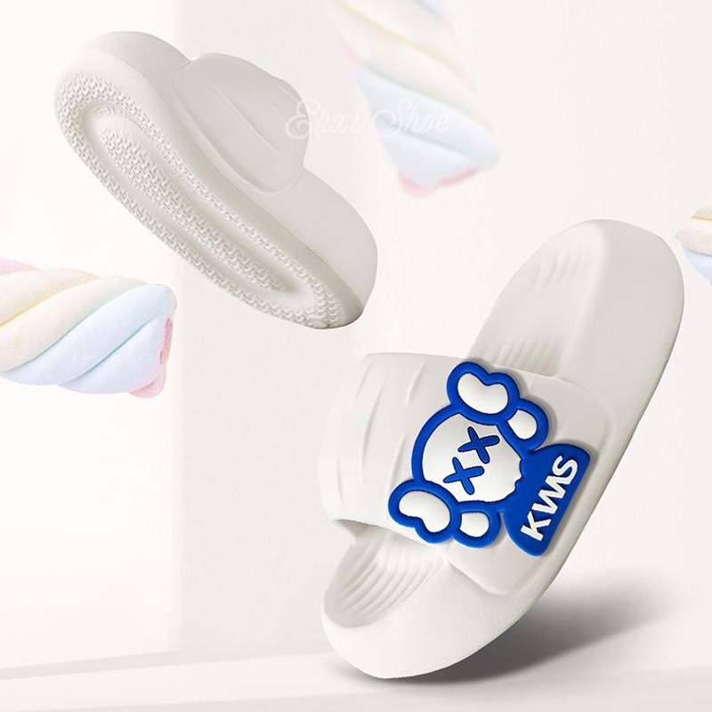 Oeggeo Dép Xỏ Ngón Mang Trong Nhà Đế Dày Họa Tiết Hoạt Hình Dành Cho Nam Và Nữ