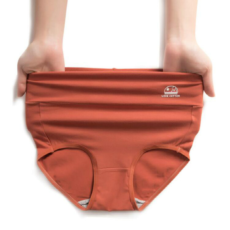 Quần Lót cotton Nguyên Chất Lưng Cao Kháng Khuẩn Có size Lớn Dành Cho Nữ Hàng Mới