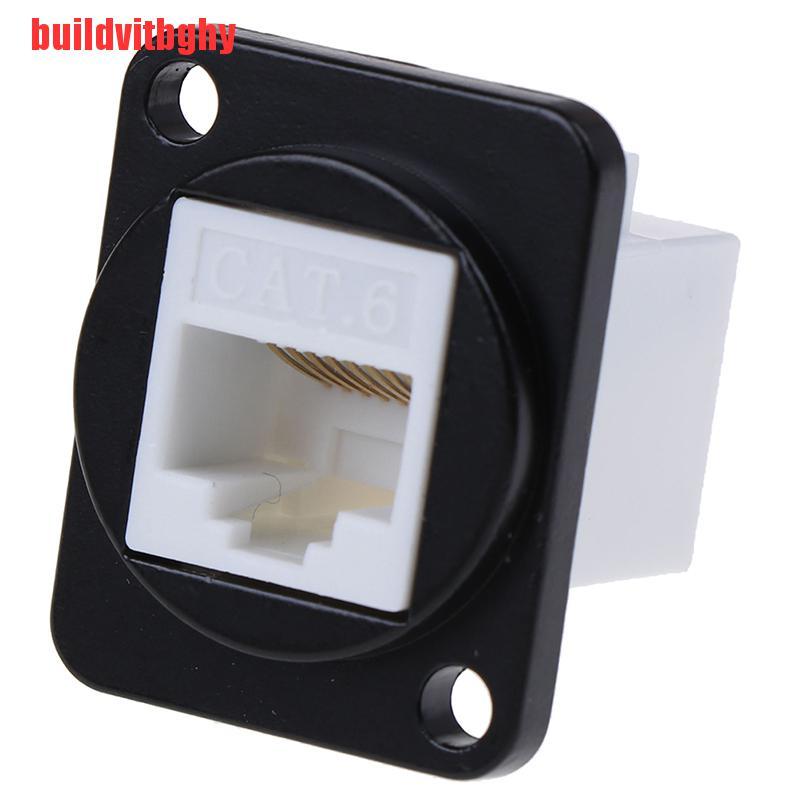 Mua-Codes Rj45 Network Socket D-Type Alloy Mounting Cat6