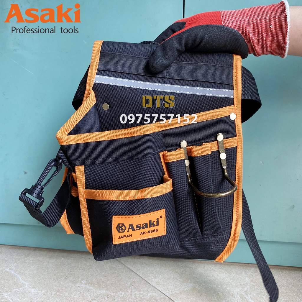 Túi đeo thắt lưng đựng dụng cụ đồ nghề Asaki AK-9986