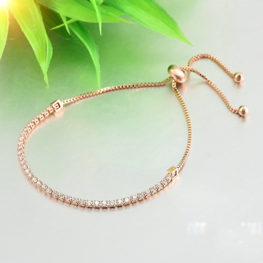 Vòng Tay Hợp Kim Mạ Vàng/Bạc Đính Đá Quý Nhân Tạo Sang Trọng Quý Phái Dành Cho Nữ