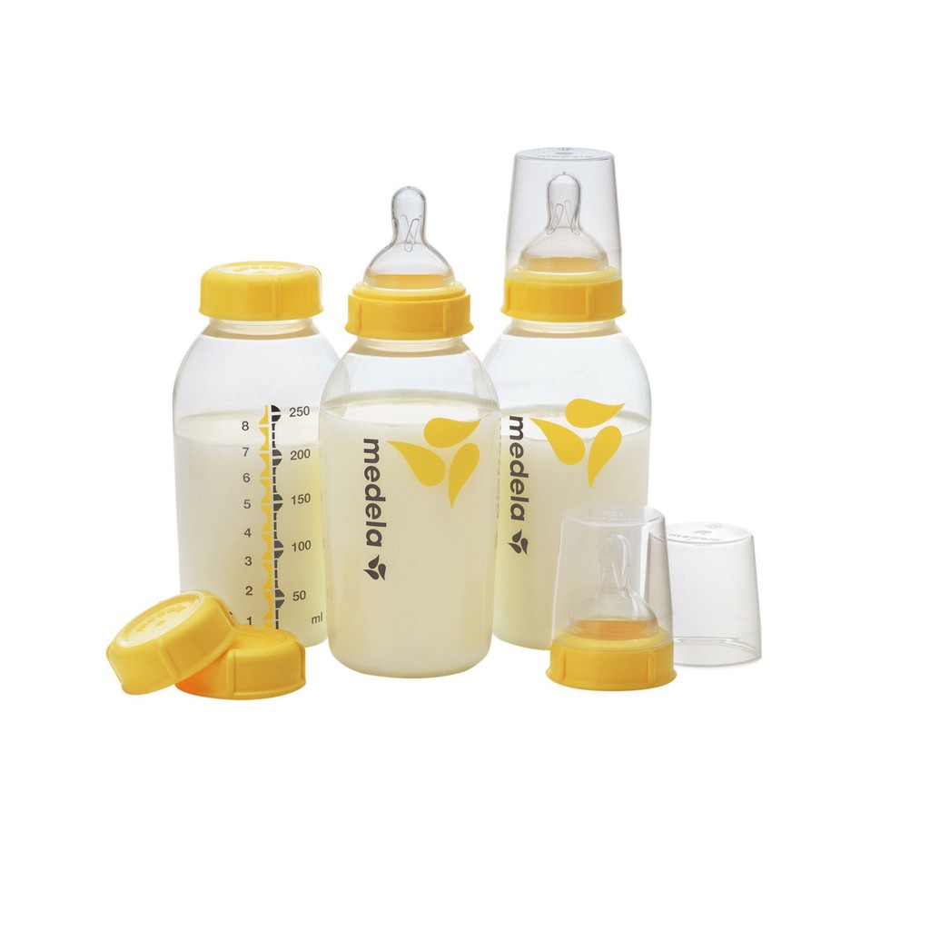 Bình Sữa Medela 150ml và 250ml-  HÀNG CHÍNH HÃNG - Bình chứa trữ sữa mẹ 150ml,  250ml (Dùng cho mọi loại máy của MedeIa)