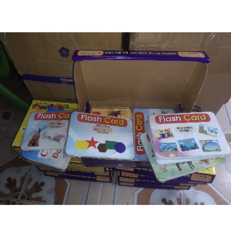 Thẻ học thông minh 19 chủ đề gồm 260 thẻ 12*16