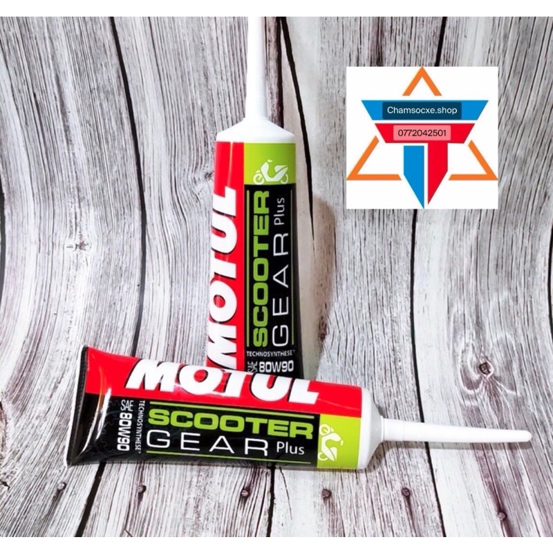 Nhớt hộp số láp xe tay ga cao cấp Motul Scooter Gear Plus SAE 80W90 120ML