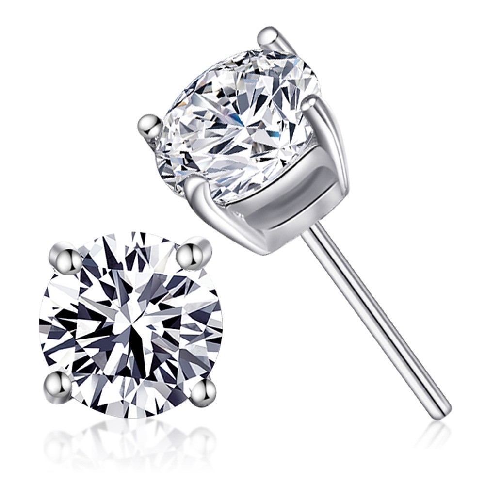 Bông Tai Đính Đá Phong Cách Hàn Quốc Thanh Lịch Thời Trang Cho Nữ