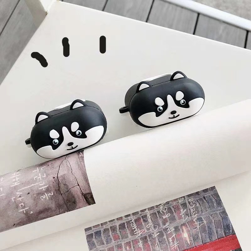 Bao airpod 🦨🦨🦨 vỏ airpod chó Husky cho airpod 1/2/pro