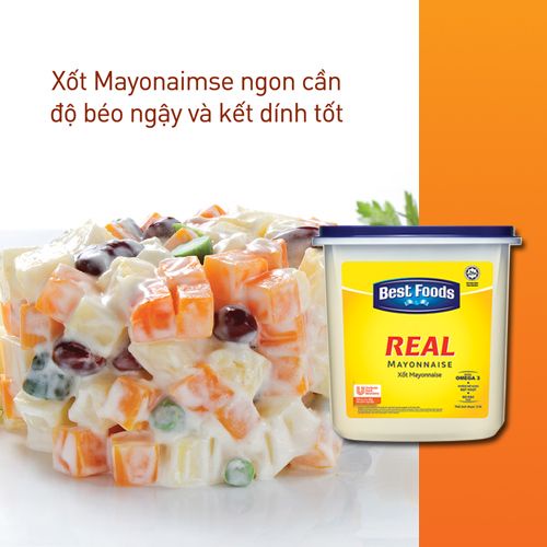 [Hộp 3 Lít] Xốt MAYO [Thailand] BEST FOODS Real Mayonnaise (halal)