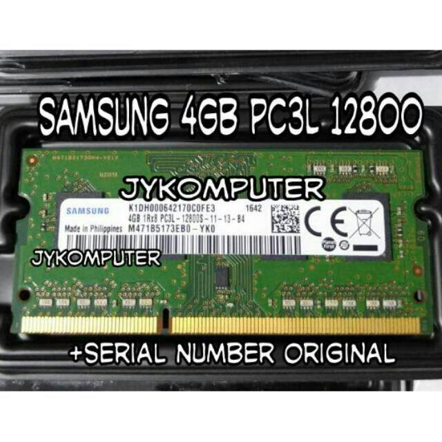 Thẻ Nhớ Ram 4gb Ddr3 Pc 12800 Sodimm 4g Sodim Pc3l Ddr3l 1600 Samsung