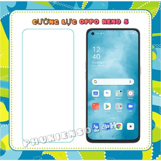 Kính cường lực Oppo Reno 5 ( 2,5d Trong suốt không full màn hình )