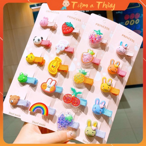 Kẹp tóc cho bé gái set 5 chiếc cute