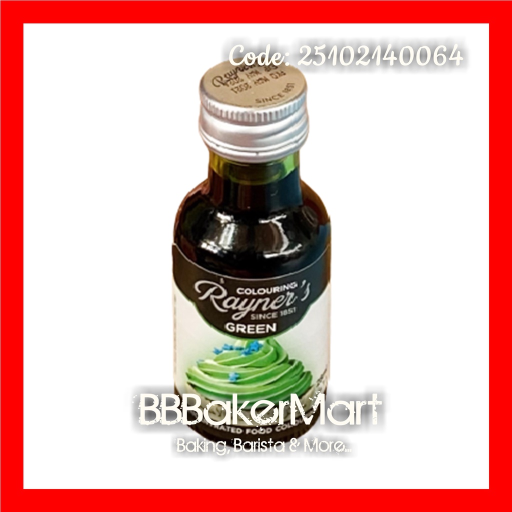 Màu nước XANH LÁ Green hiệu RAYNER'S - Chai 28ml