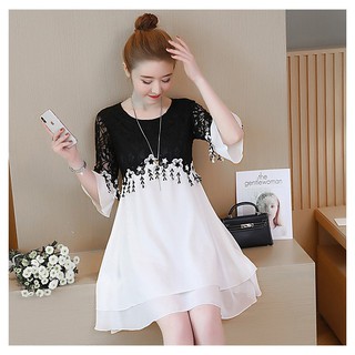 【Big Size Quảng Châu】 Đầm suông big size quảng châu D1072