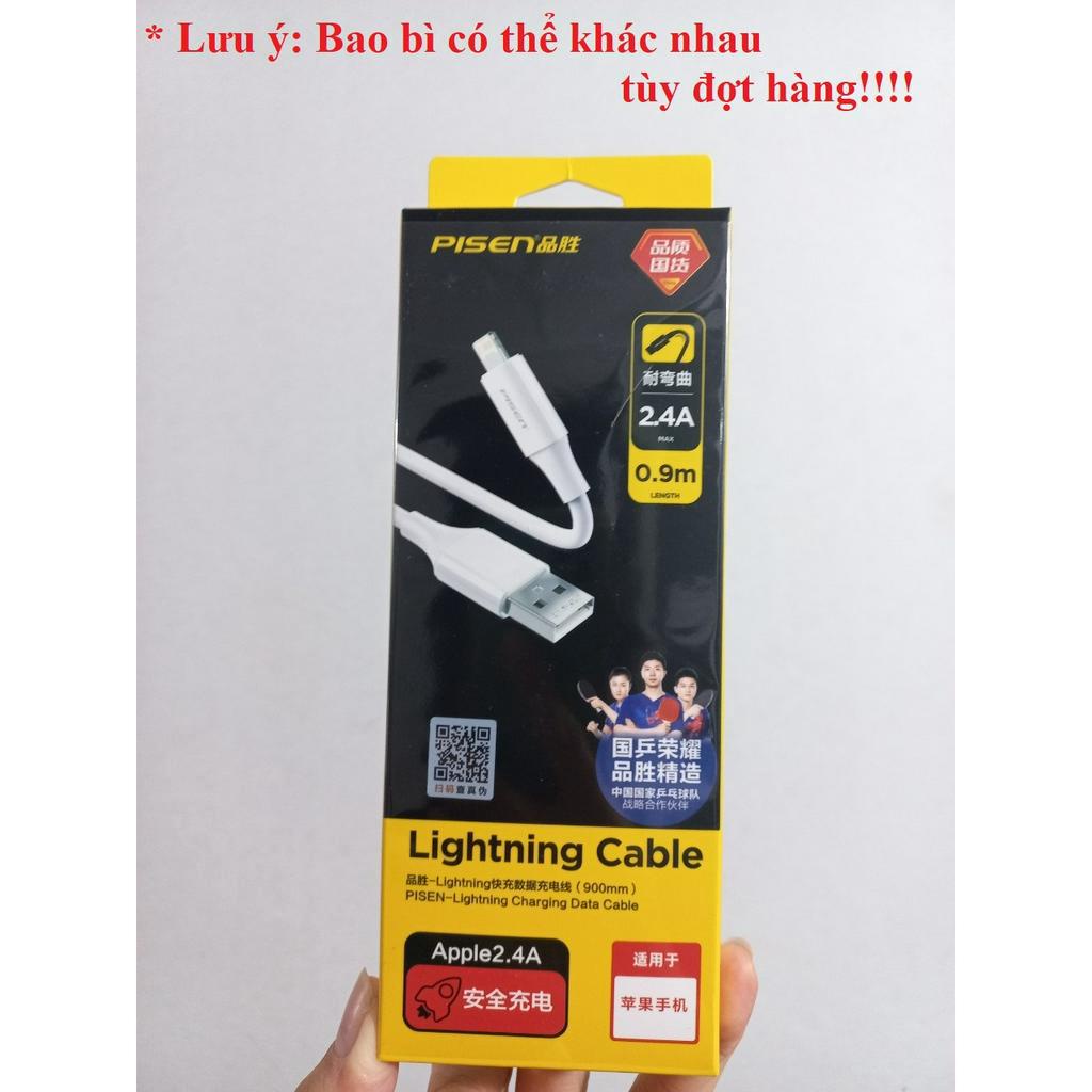 Cáp sạc và dữ liệu ip 2.4A Usb to L Pisen AL05