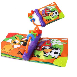 Đồ chơi sách vải gặm nướu nhiều chủ đề cho bé FRESHIP 99k