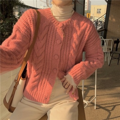 ❄❄❄Áo Khoác Len Vặn Thừng 3 Màu Dày Dặn❄❄❄