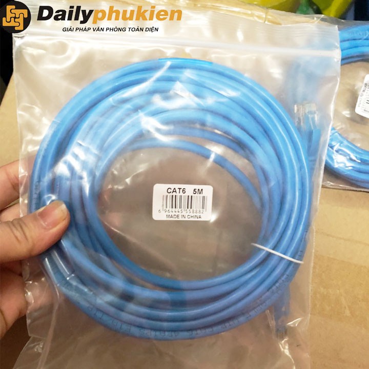 Dây mạng cat6 dài 5m đầu bấm sẵn giá rẻ