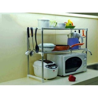 Kệ 2 tầng để lò vi sóng inox siêu tiện lợi