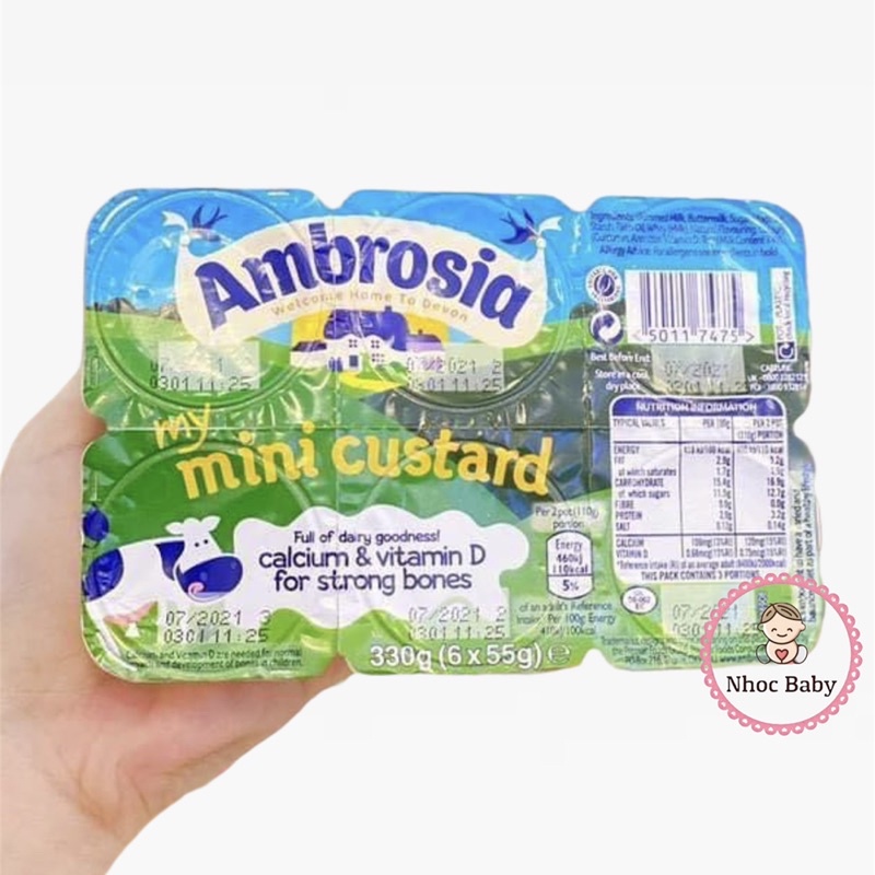 Váng sữa Ambrosia cho bé 6m+ (air UK)