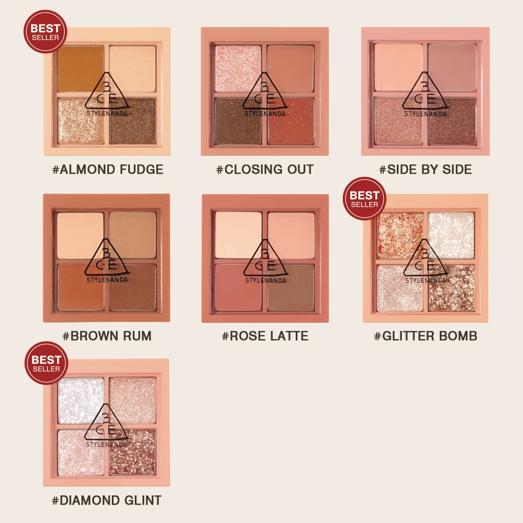 Bảng Phấn Mắt 4 Màu 3CE Mini Multi Eye Color Palette 3.2g