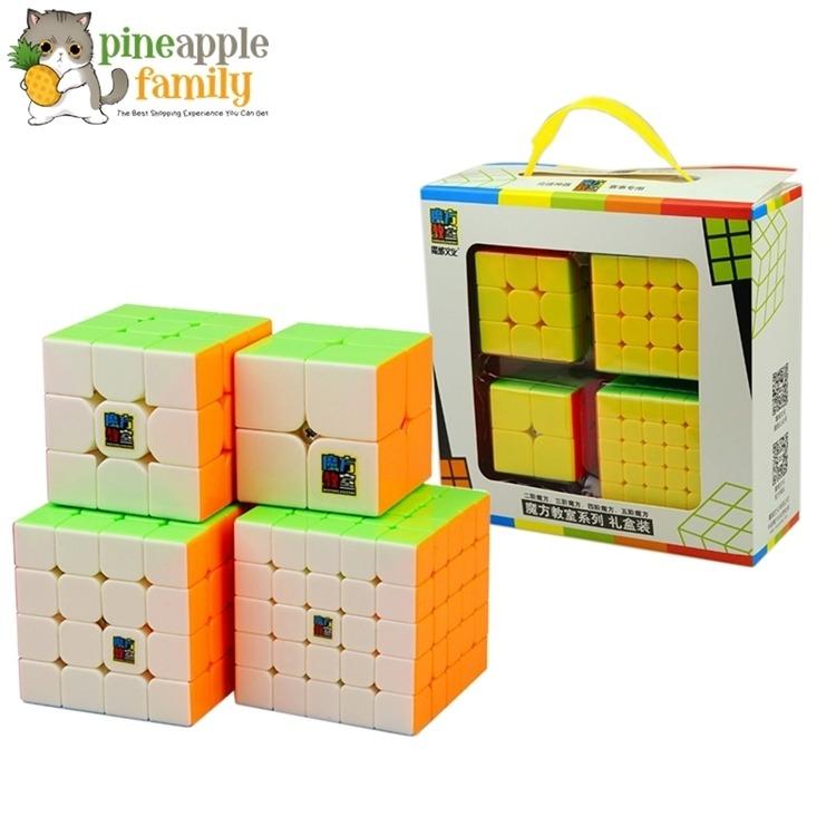 Set 4 Khối Rubik 2x2 3x3 4x4 5x5