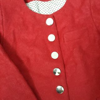 Áo dạ đỏ dáng xòe size S/M