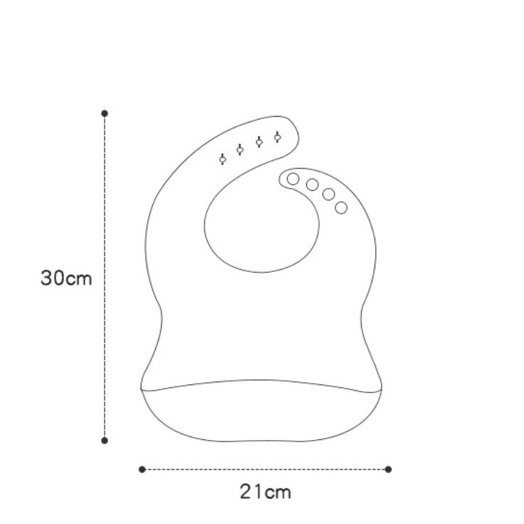 (NÂNG CẤP) Yếm silicon máng hứng 3D siêu mềm mại đàn hồi 4 nấc điều chỉnh cho bé ăn dặm chống thấm dễ dàng vệ sinh