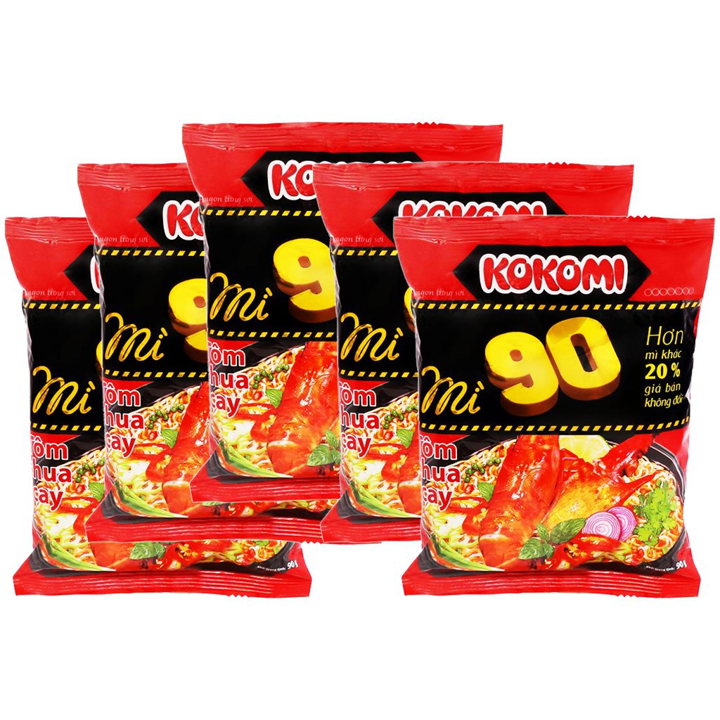 Mì Kokomi 90 Tôm Chua Cay 90g To Hơn Chất Lượng Hơn